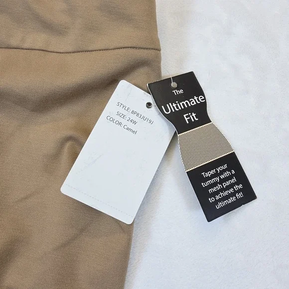 New Zac & Rachel The Ultimate Fit Pull on Straight Leg Dress Pants Womens Sz 24 - Picture 9 of 9